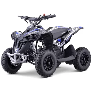 Blue Age 5-10 49cc Kids Compact 2-Stroke Petrol Quad Bike