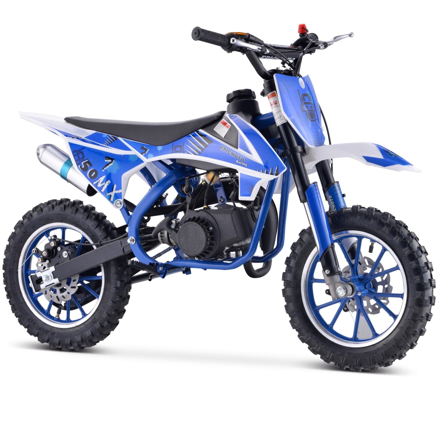 Blue Age 6-12 Chunky Tyre 49cc Petrol Compact Dirt Bike – Kids Petrol Cars