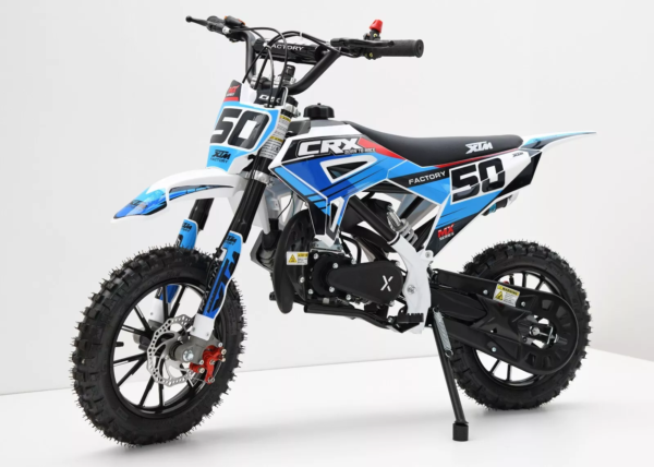 Blue Age 6-12 Chunky Tyre 49cc Petrol Compact Dirt Bike 4