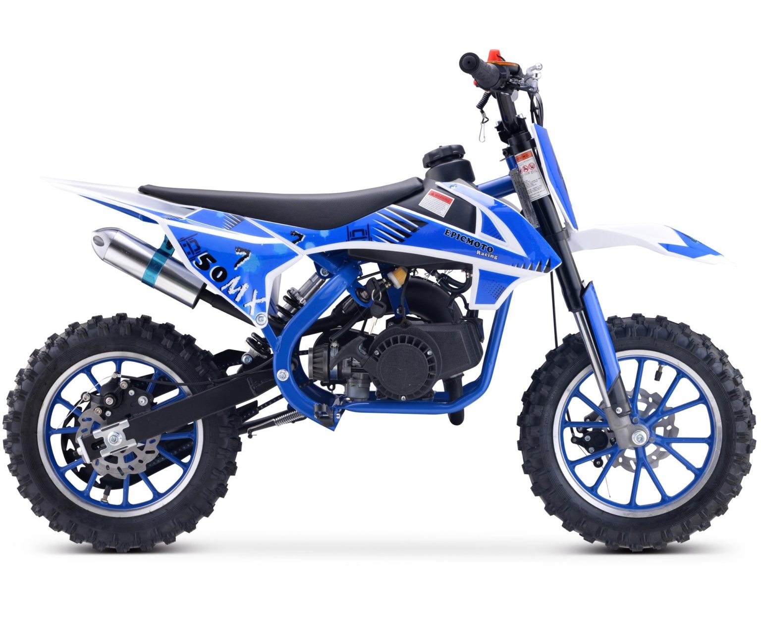 Blue Age 6-12 Chunky Tyre 49cc Petrol Compact Dirt Bike – Kids Petrol Cars