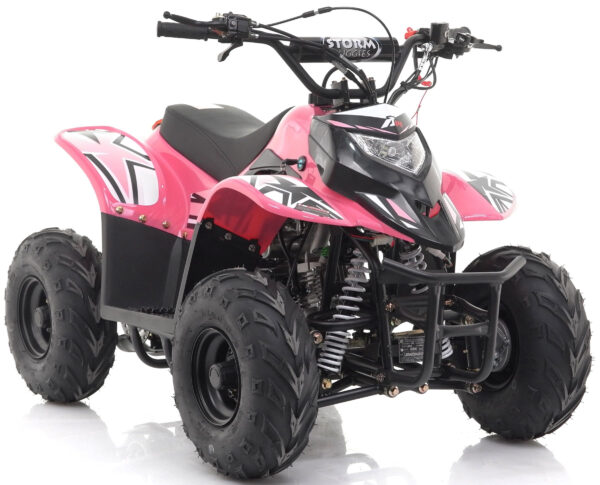 Stormz Girls Pink 70cc Automatic Petrol Engine Quad Bike 6