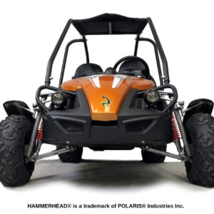 Kids 150cc Polaris Black Hammer-Head 2 Seat Petrol Off-Road Buggy