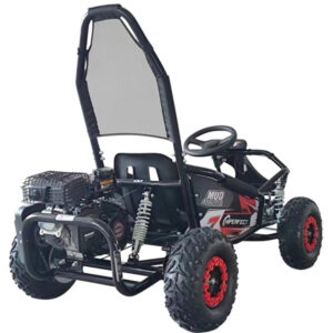 Black 100cc Mud Monster Kids Petrol Go Kart