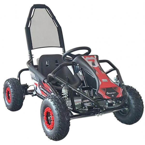 Black 100cc Mud Monster Kids Petrol Go Kart