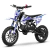 Kids Blue Storm Chunky Tyre 49cc Petrol Dirt Bike